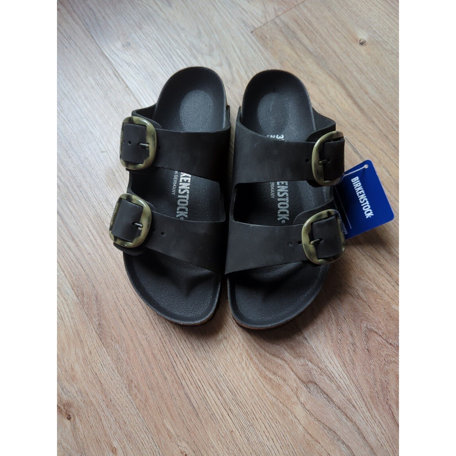 Birkenstock Arizona Big Buckle Torty Leather Sandals Eu 37 Women 6-6.5